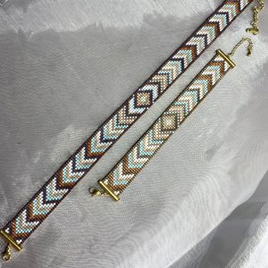 ست چوکر و دستبند میوکی سرخپوستی