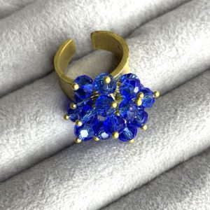 انگشتر شگی کریستال کاربنی