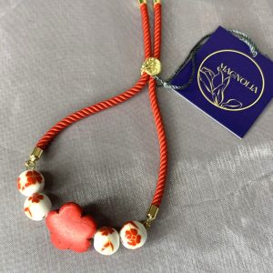 دستبند سرامیکی قرمز