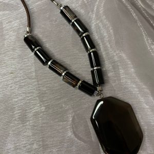 گردنبند مردانه عقیق سلیمانی